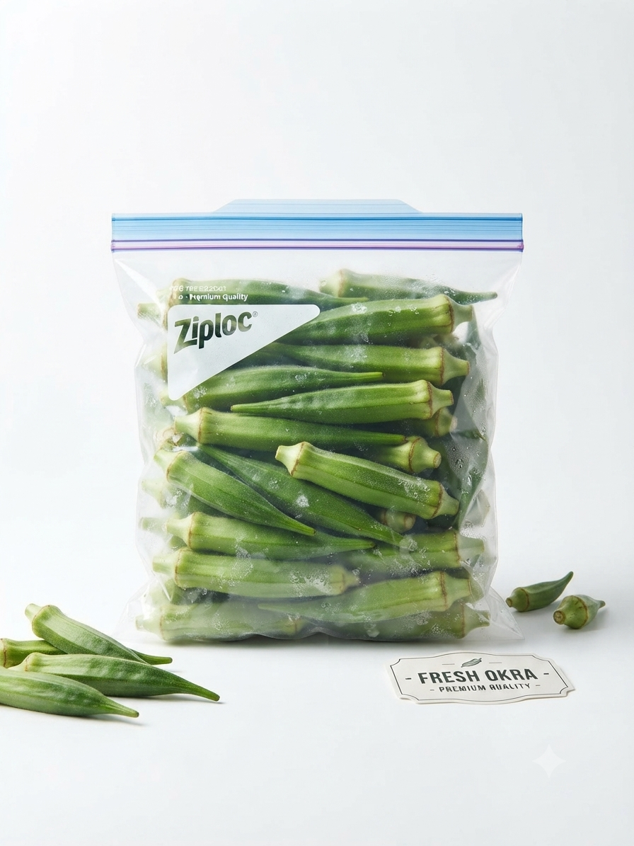 Frozen Fresh Okra (500g) – Special Value
