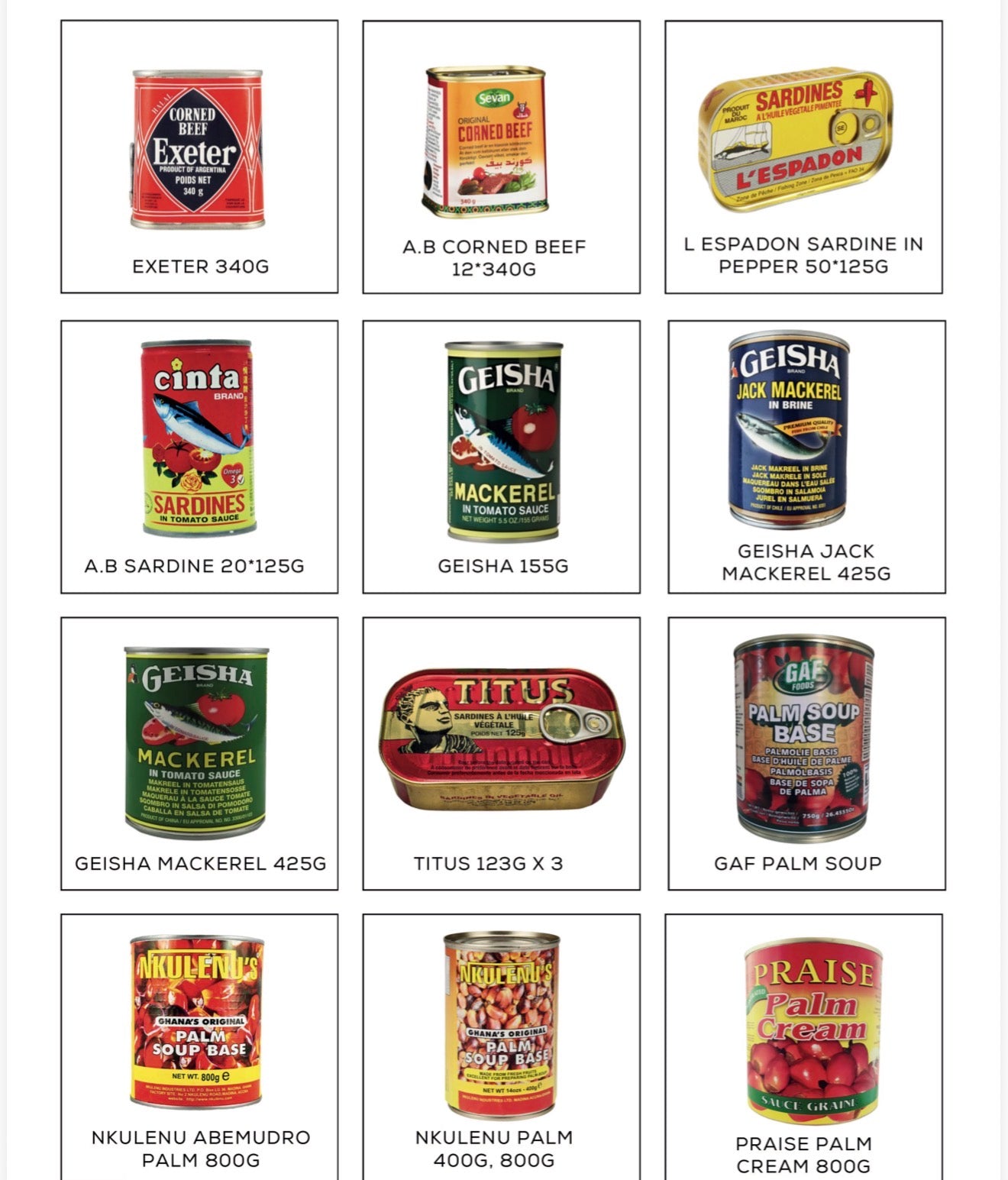 Tinned and Ready-to-Use Foods