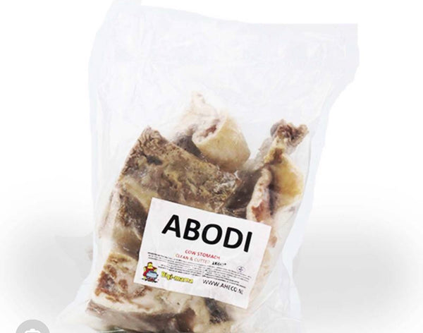Frozen ABODI /Tripe/ Cow intestines cleaned and gutted 1kg