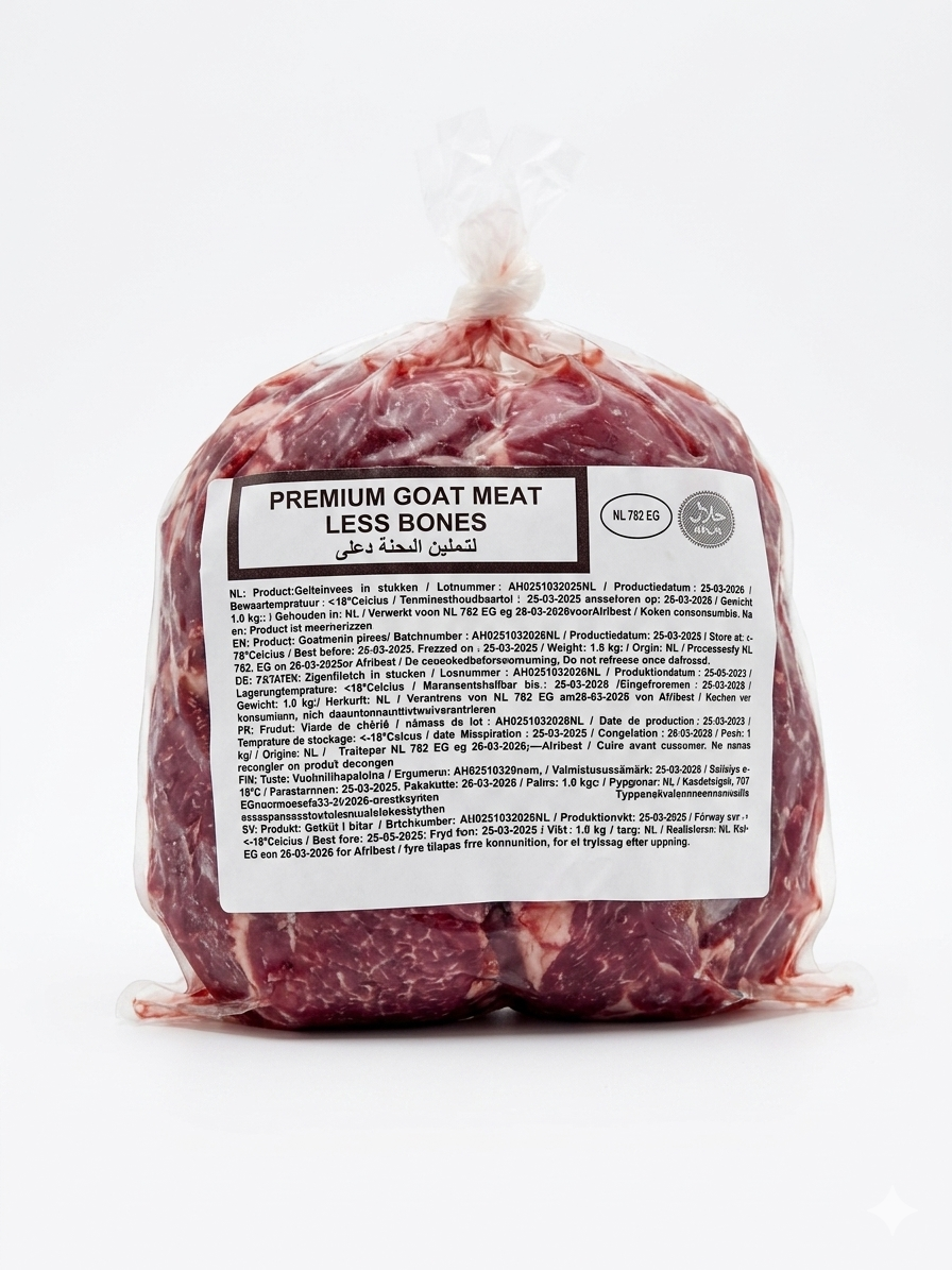 Premium GOAT MEAT less bones halal