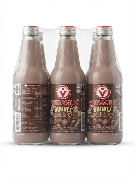 Vitamilk Double Choco Shake Soymilk Drink (pack of 6)