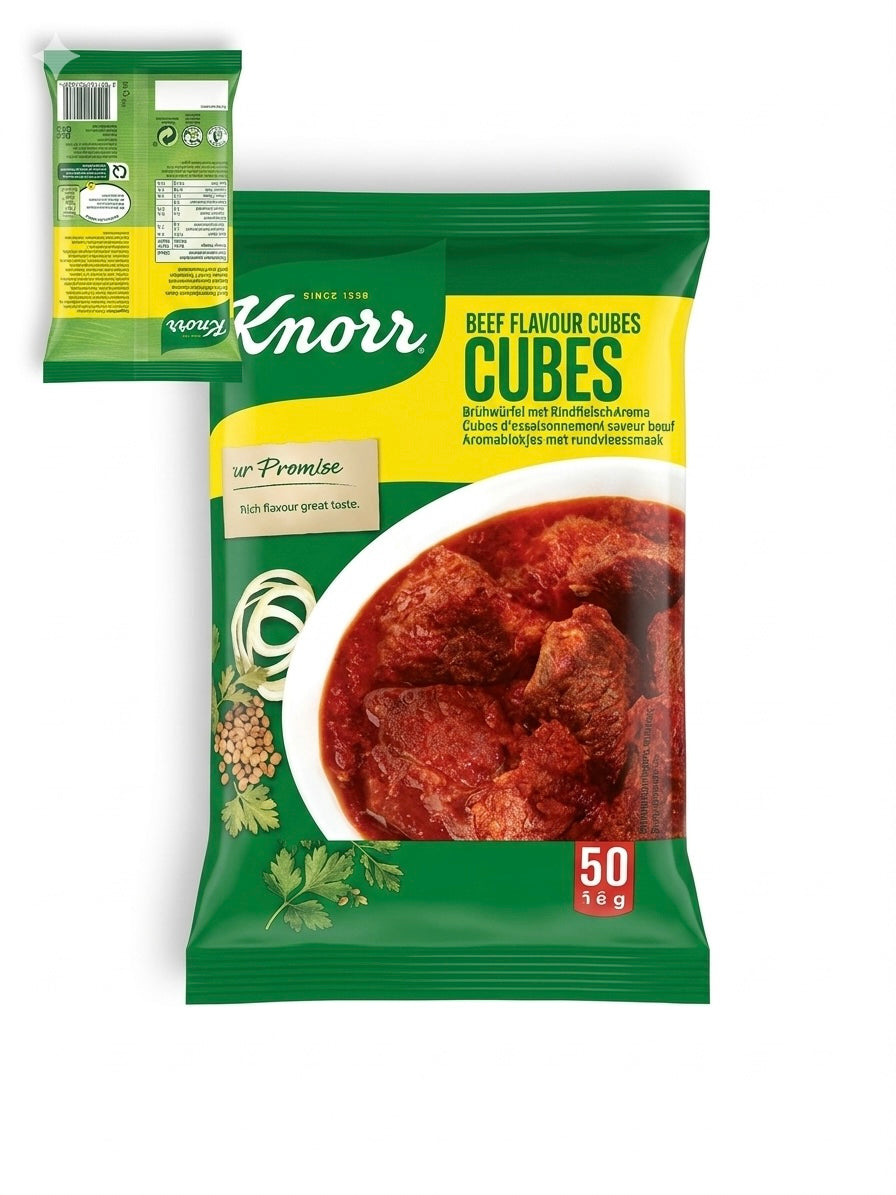 KNORR beef cubes 50p