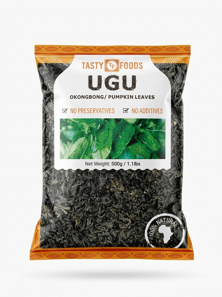 Frozen UGU Leaves / Ikong-Ubong / Fluted Gourd 500g