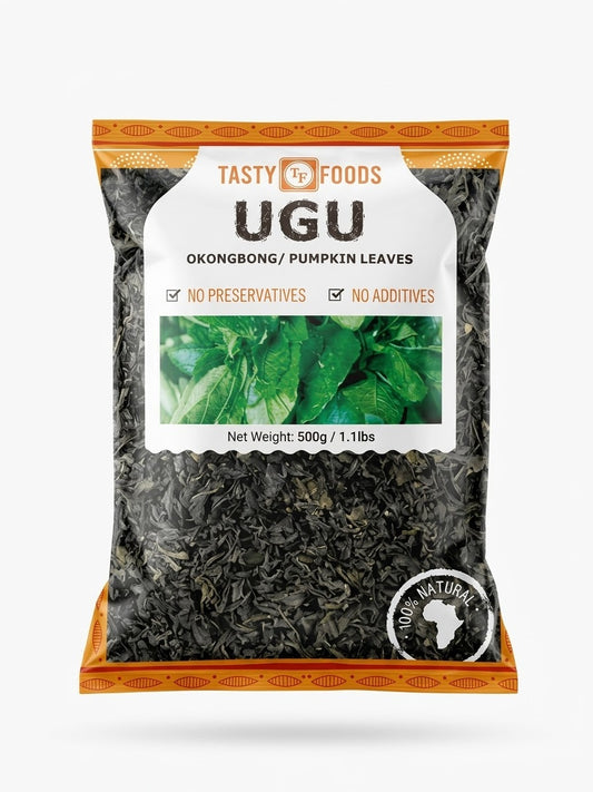 Frozen UGU Leaves / Ikong-Ubong / Fluted Gourd 500g