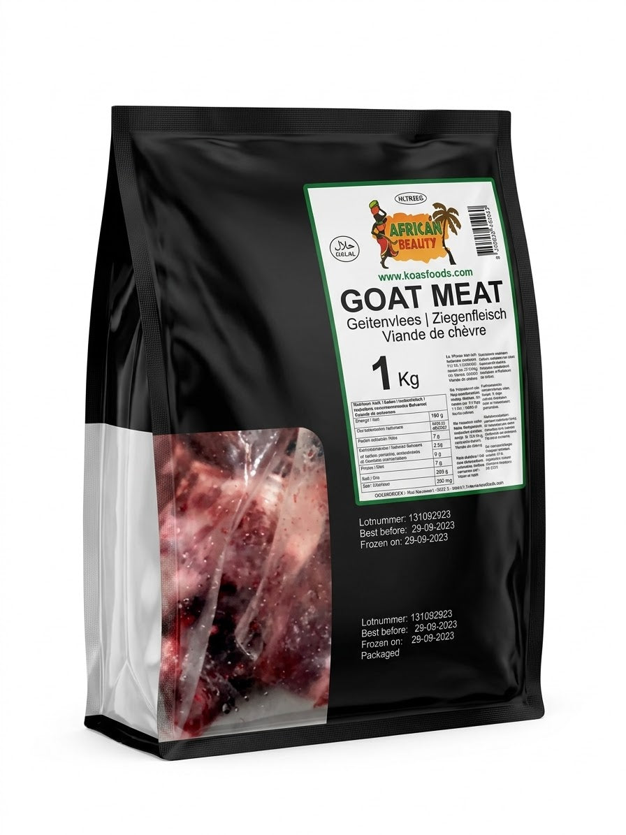 Frozen Goat meat 1kg - without skin (halal)